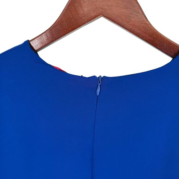 NEW NWT ISLE by Melis Kozan Sz Small Formal Blue Wearable Art Dress Unique Artsy - Picture 8 of 9